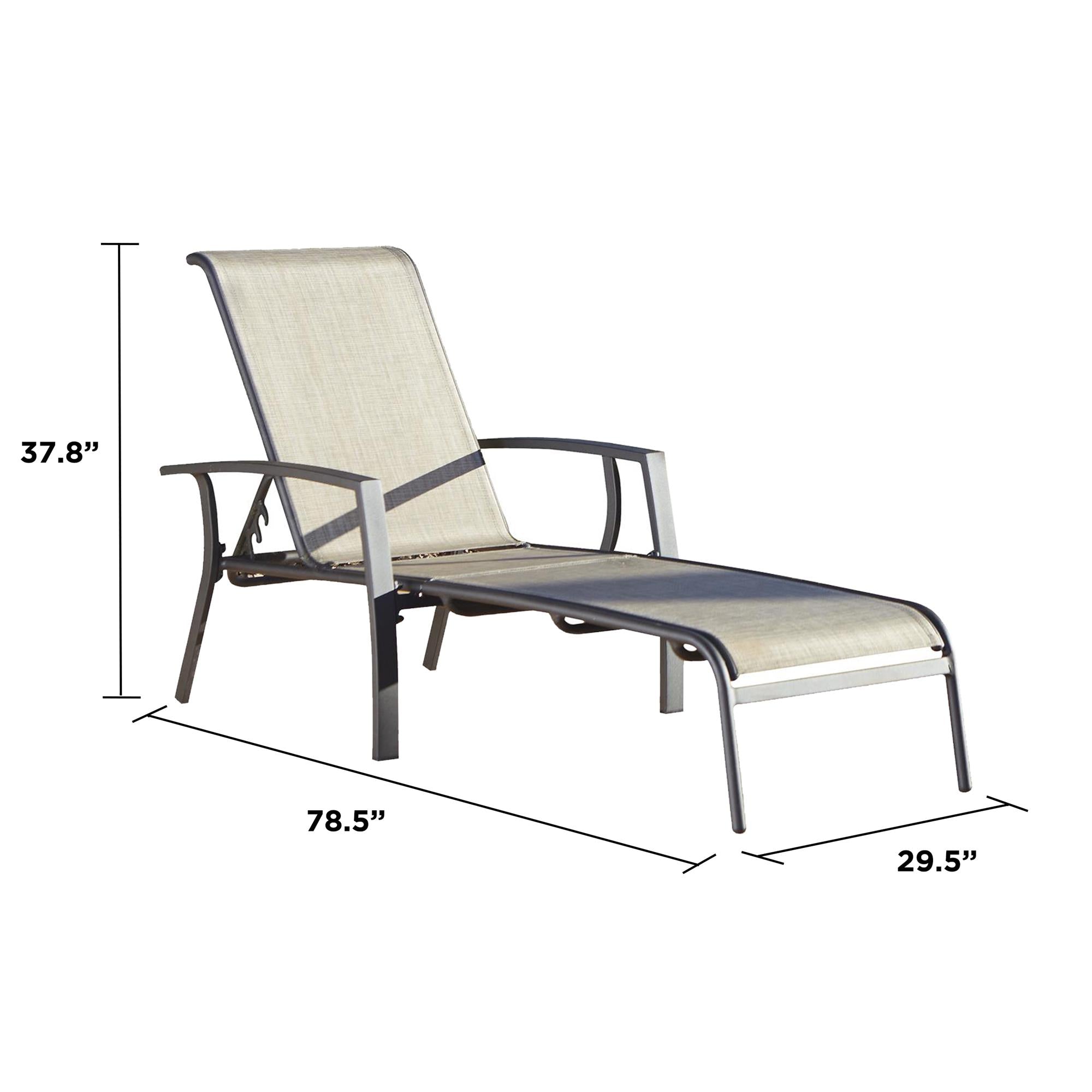 Sturdy emulsion lesson outdoor aluminum chaise January On foot scientist